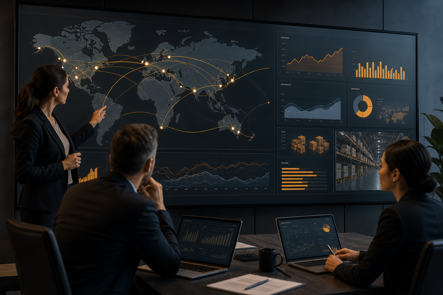 Supply chain forecasting and logistics dashboard