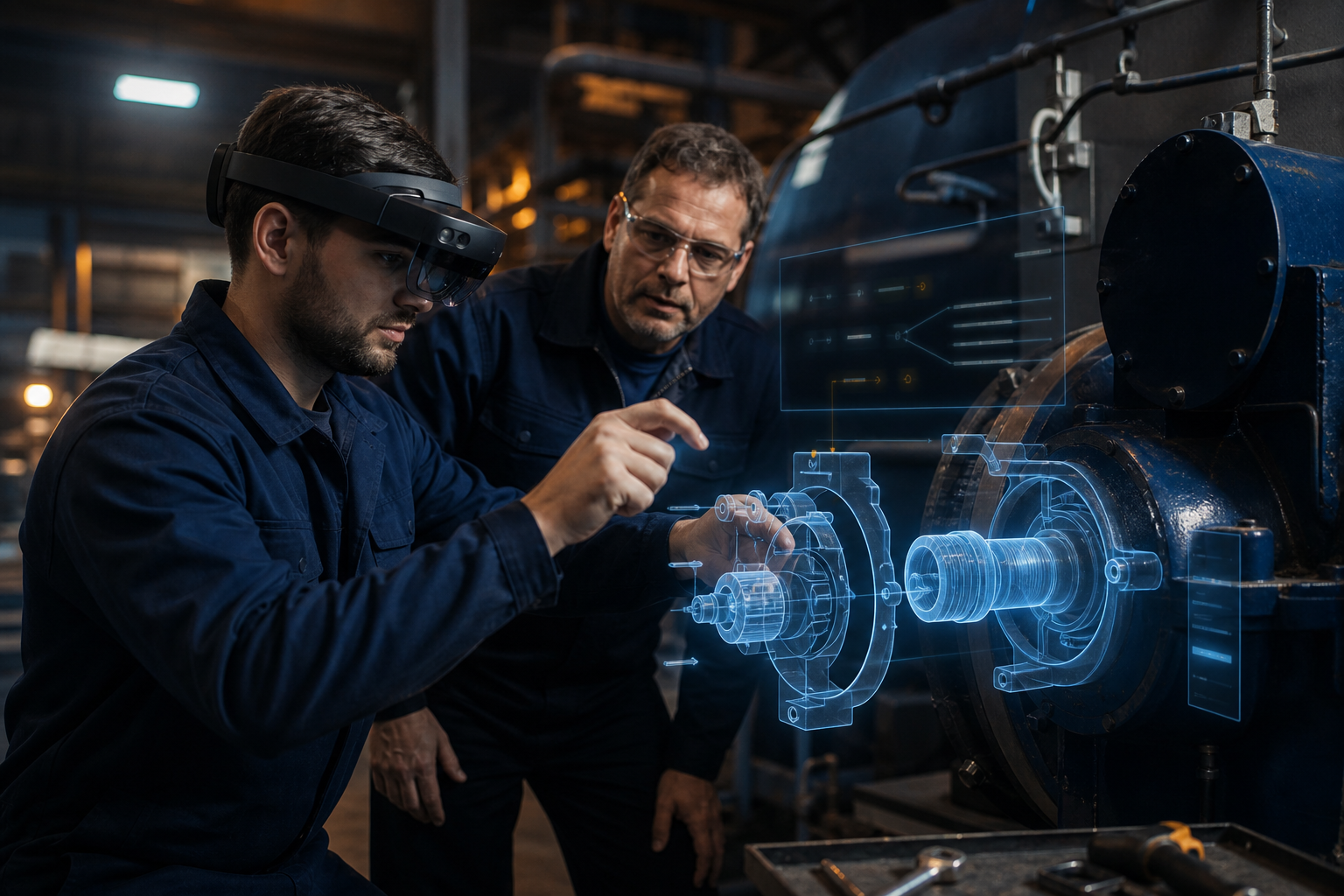 Mixed-reality maintenance training